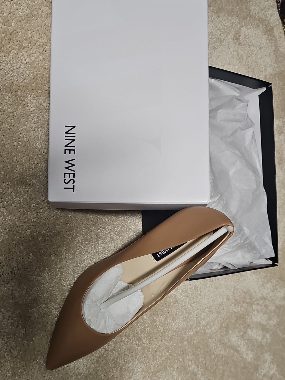 Nine West Beige Pointed-Toe Pump